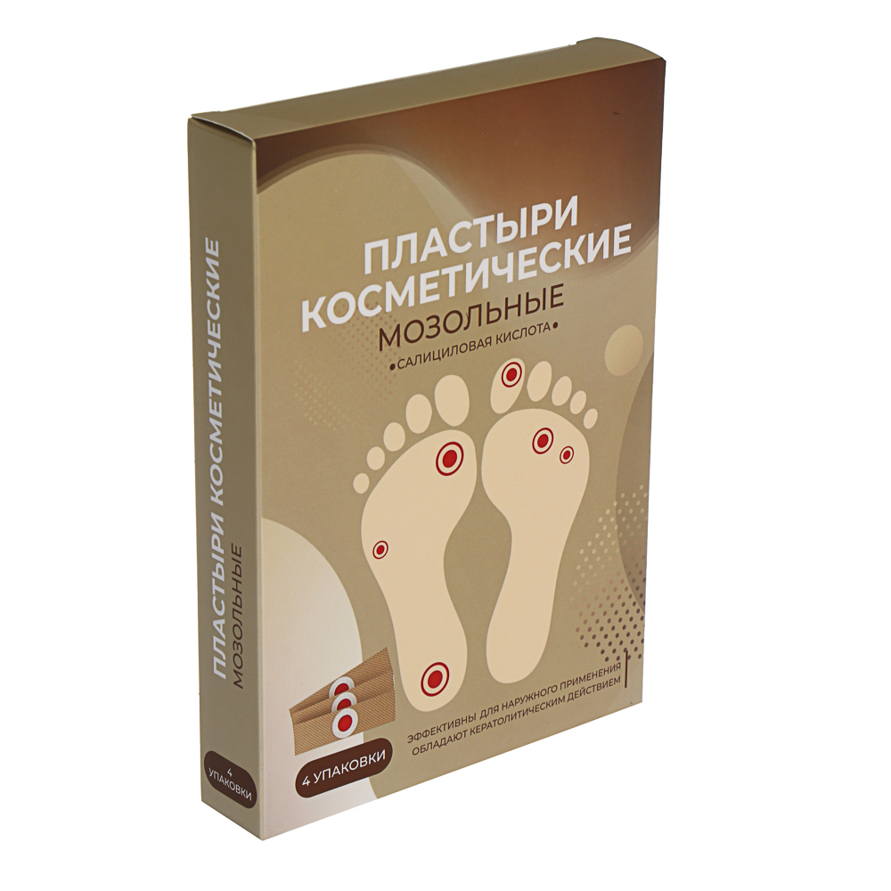 Пластырь косметический мозольный точечный, 6 шт, 7х2см, арт.№ 022-345