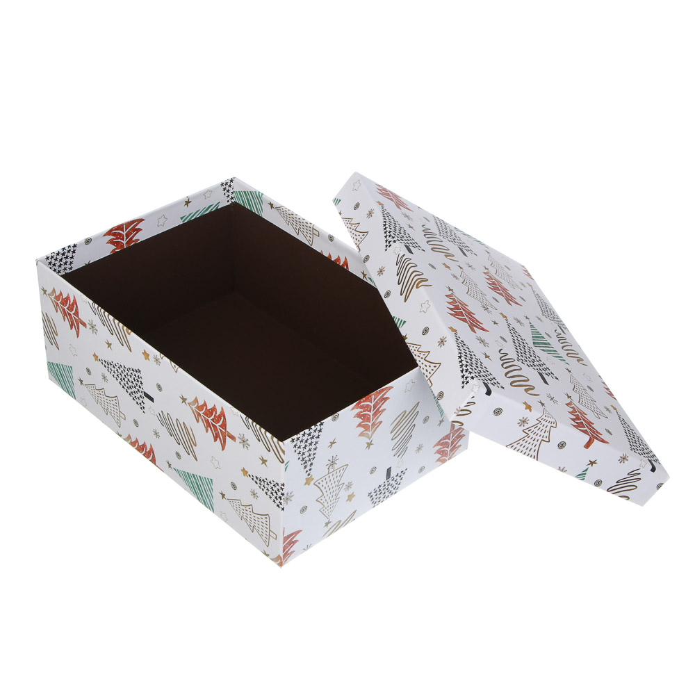 Набор подарочных коробок тм СНОУ БУМ, 3 размера 23x16x9,5см, 21x14x8см, 19x12x6,5см, картон, 3 диз., арт.№ 207-258