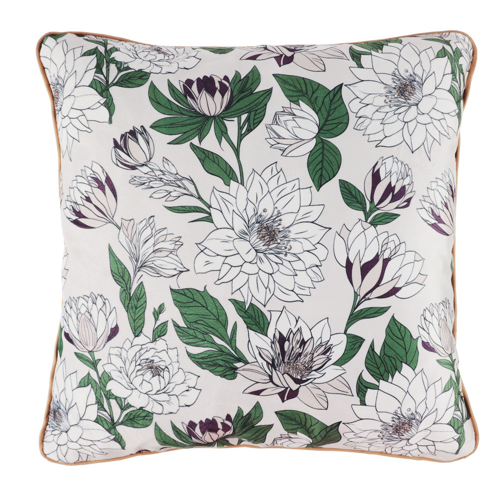 PROVANCE Хейзел Чехол для подушки 40х40см, велюр, 100% полиэстер, 2 дизайна, арт.№ 497-103