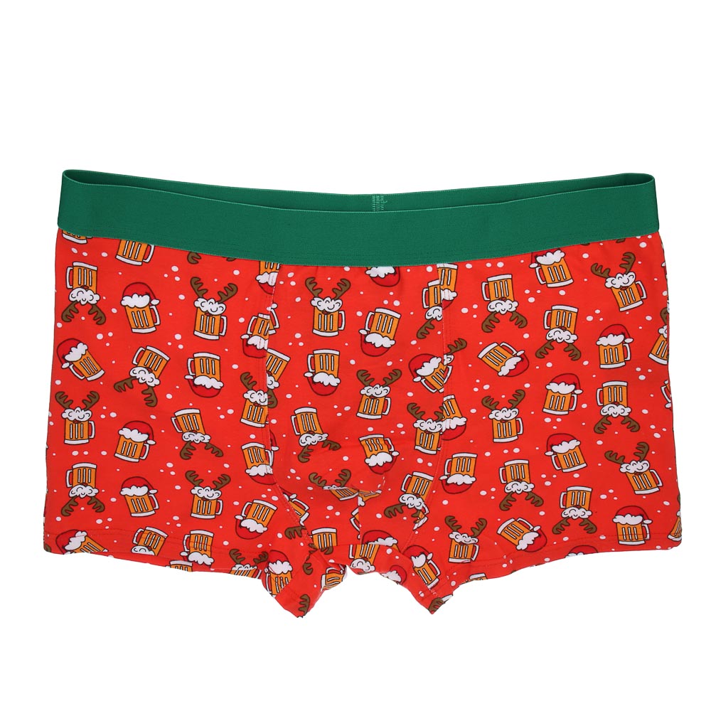 GALANTE Трусы-боксеры мужские с принтом р.50, 95%хлопок, 5%спандекс, разноцветные, НГ2026-1, арт.№ 331-311