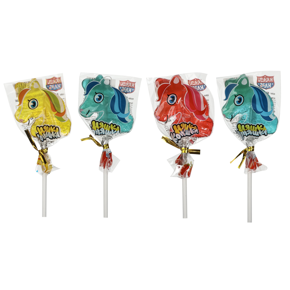 Карамель на палочке "Няшка Коняшка" ассорти 15г, арт.№ 347-511