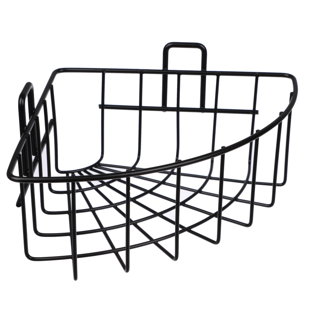 VETTA Полка настенная, угловая, металл, 26x19x8 см, черный, арт.№ 478-242