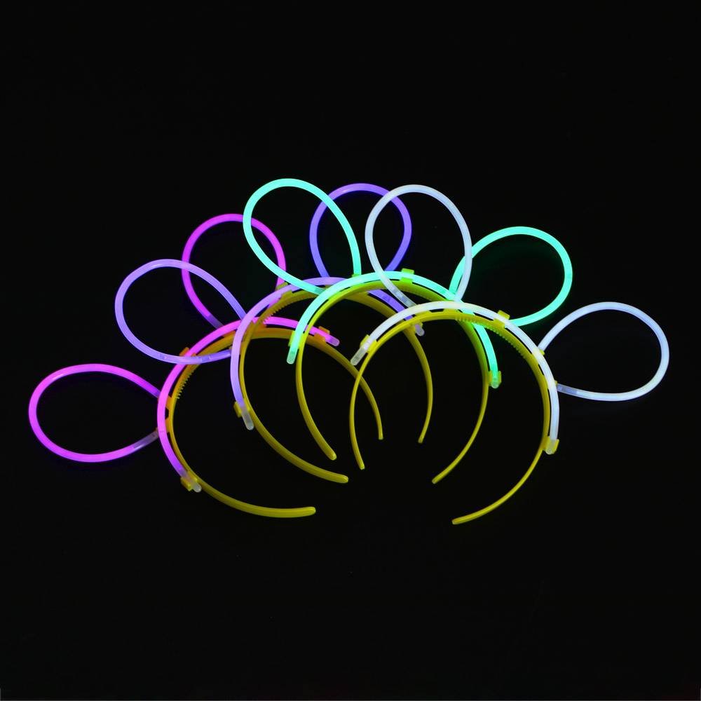 Неоновый ободок, диаметр ободка 10,5см, пластик, 4 цвета, арт.№ 544-042