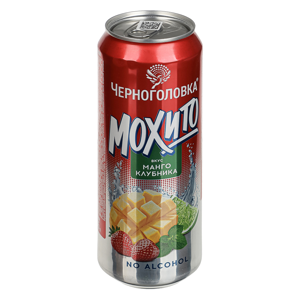 Напиток безалкогольный Черноголовка Mixes "Кокт. Мохито со вкусом клуб. и ман.", 0,45л ж/б, ПАК 12шт, арт.№ 209-033