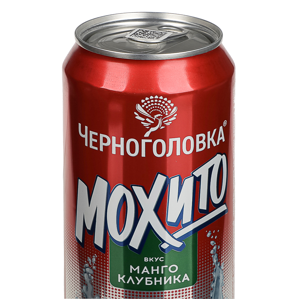 Напиток безалкогольный Черноголовка Mixes "Кокт. Мохито со вкусом клуб. и ман.", 0,45л ж/б, ПАК 12шт, арт.№ 209-033