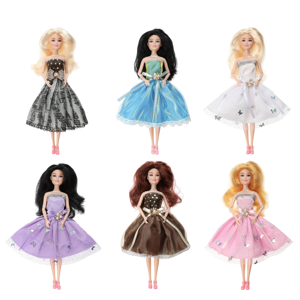 ИГРОЛЕНД Кукла нарядная 27 см, PP, PVC, 10х5х32,5 см, 6 диза, арт.№ 436-146