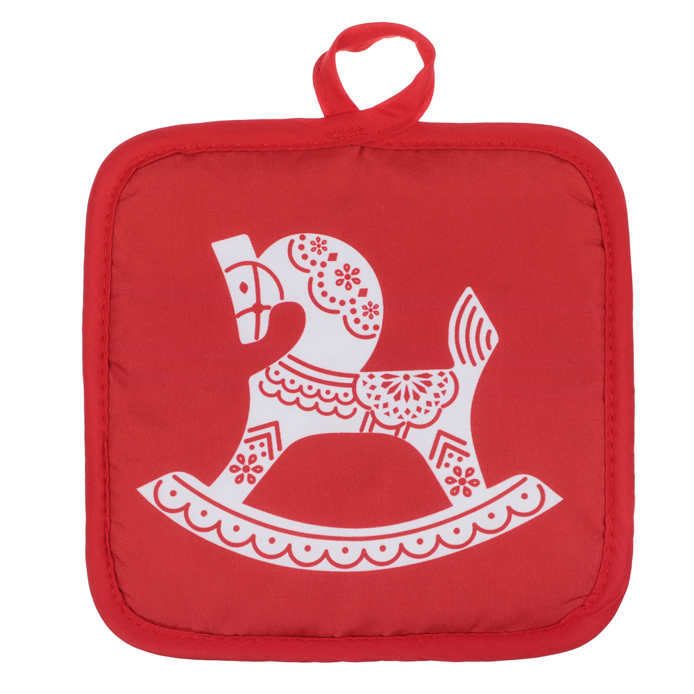 PROVANCE Красный конь Прихватка, 17х17см, 100% полиэстер, арт.№ 492-268