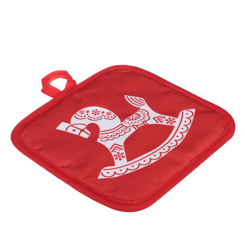 PROVANCE Красный конь Прихватка, 17х17см, 100% полиэстер, арт.№ 492-268