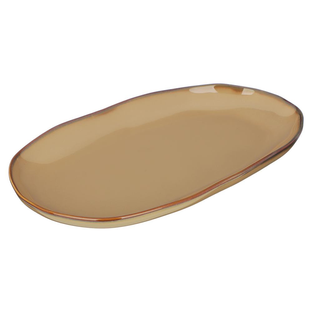 Ivlev Chef Органика Блюдо овальное, 30х18x3см, фарфор, бежевый, арт.№ 816-392