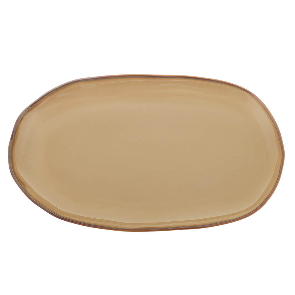 Ivlev Chef Органика Блюдо овальное, 30х18x3см, фарфор, бежевый, арт.№ 816-392
