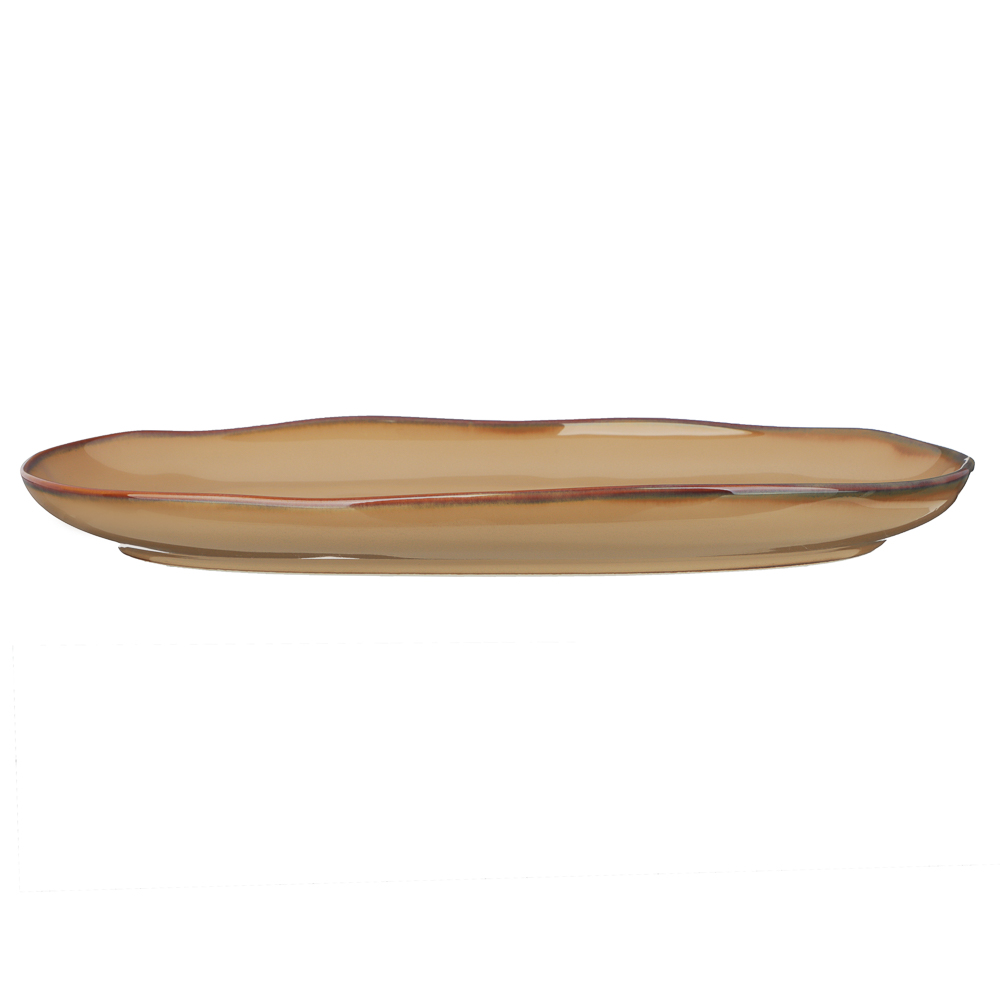 Ivlev Chef Органика Блюдо овальное, 30х18x3см, фарфор, бежевый, арт.№ 816-392