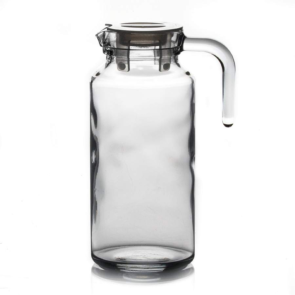 PASABAHCE Кувшин с прозрачной крышкой 1300 мл, BASIC, стекло, 43964B, арт.№ 878-597