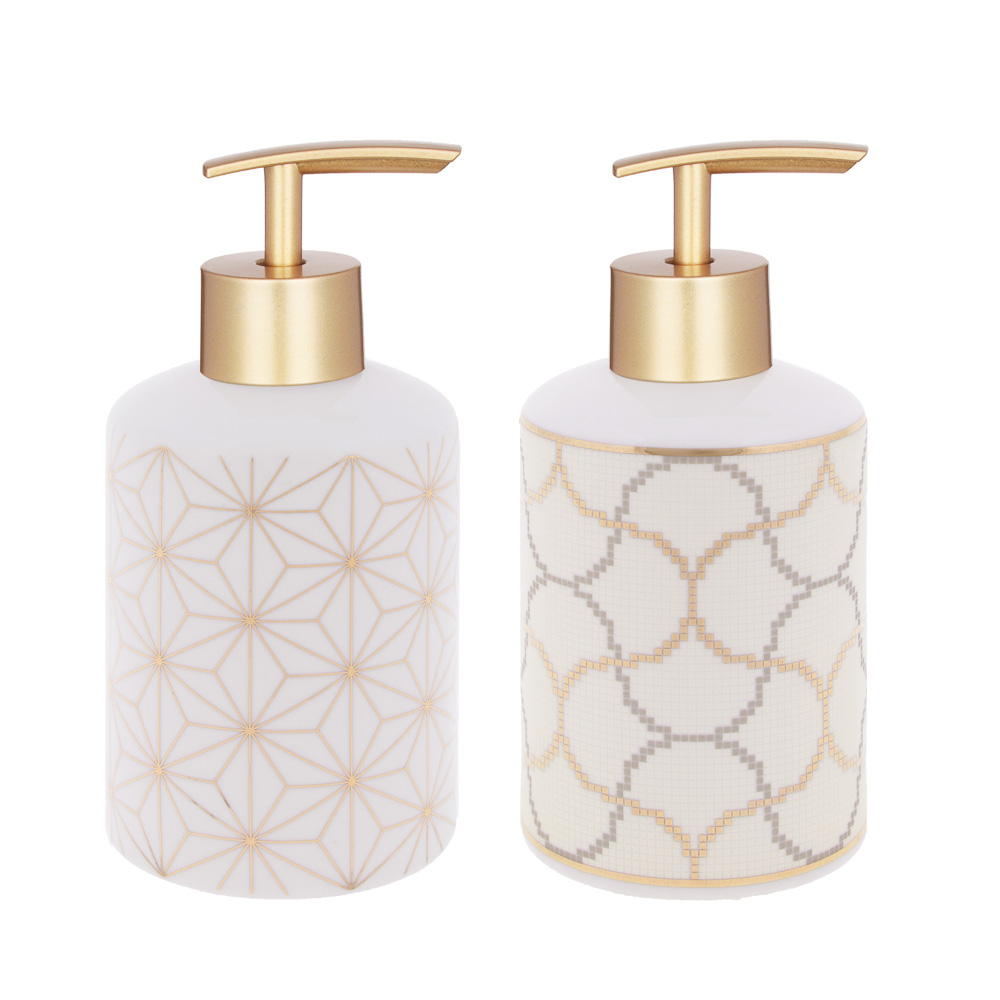 VETTA Дозатор для жидкого мыла "Золотое сечение", керамика, 2 дизайна, арт.№ 463-023