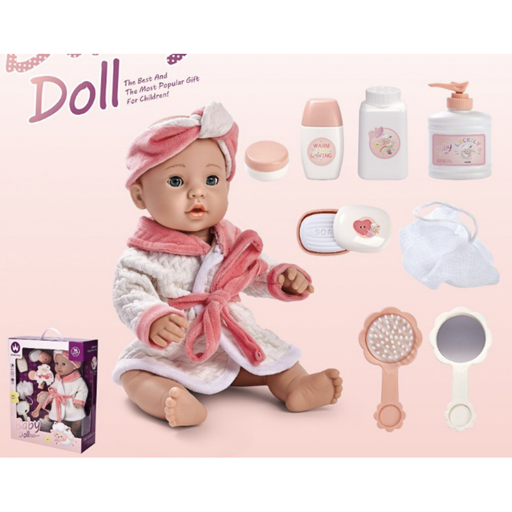 Пупс 40 см, аксессуары, PP, PVC, ABS, Н9, тм ИГРОЛЕНД, 3+, арт.№ 436-201