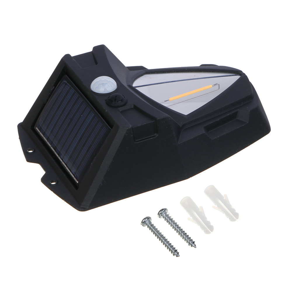 ЕРМАК Светильник, солнечная батарея, 1-1 LED, 800мАч, 3 режима, пластик, 110х55х165 мм, датчик движ, арт.№ 224-103