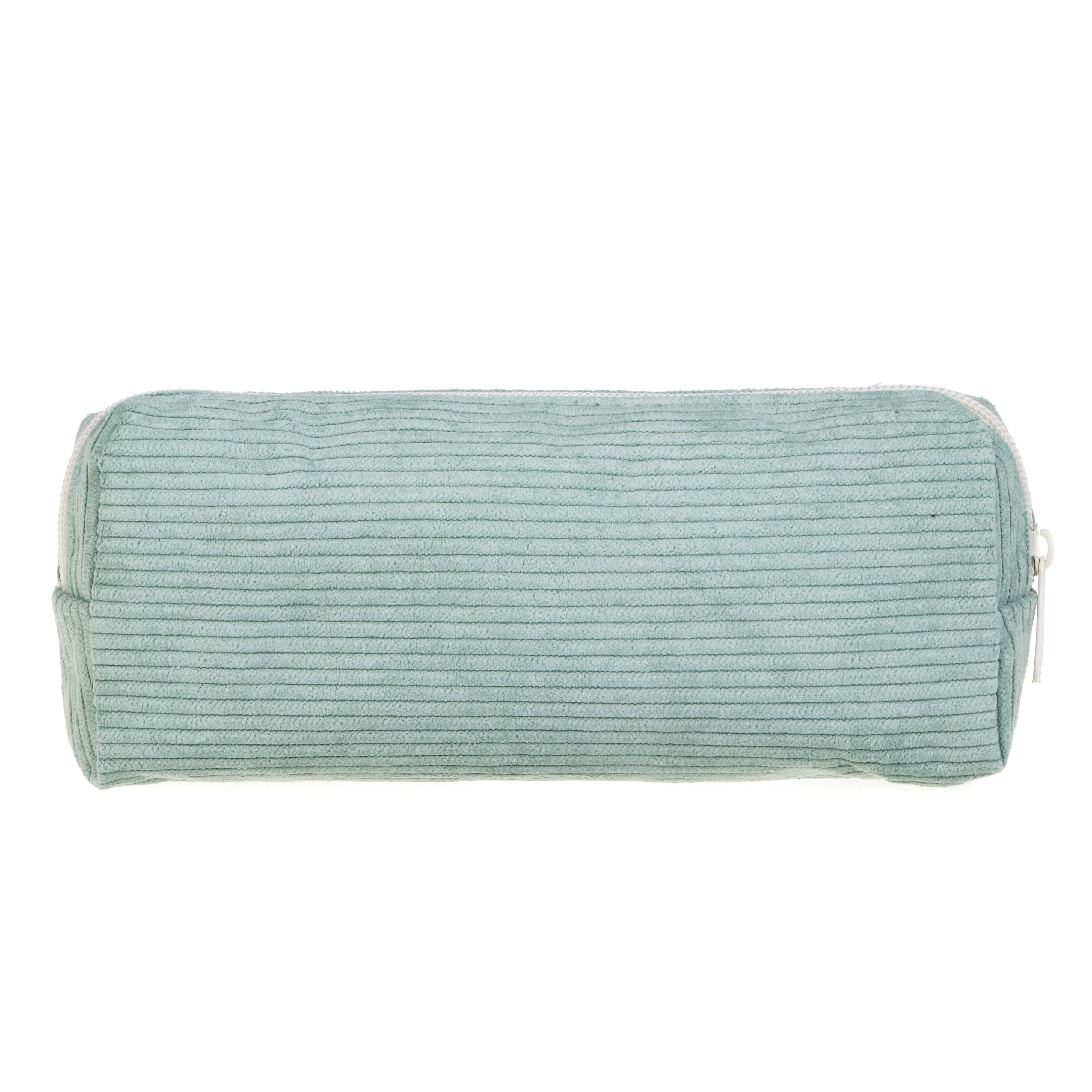 Пенал школьный прямоугольный 19,5х7х4,5 см, 1 отделение на молнии, нашивка, ПЭ под вельвет, 3 цвета, арт.№ 541-006