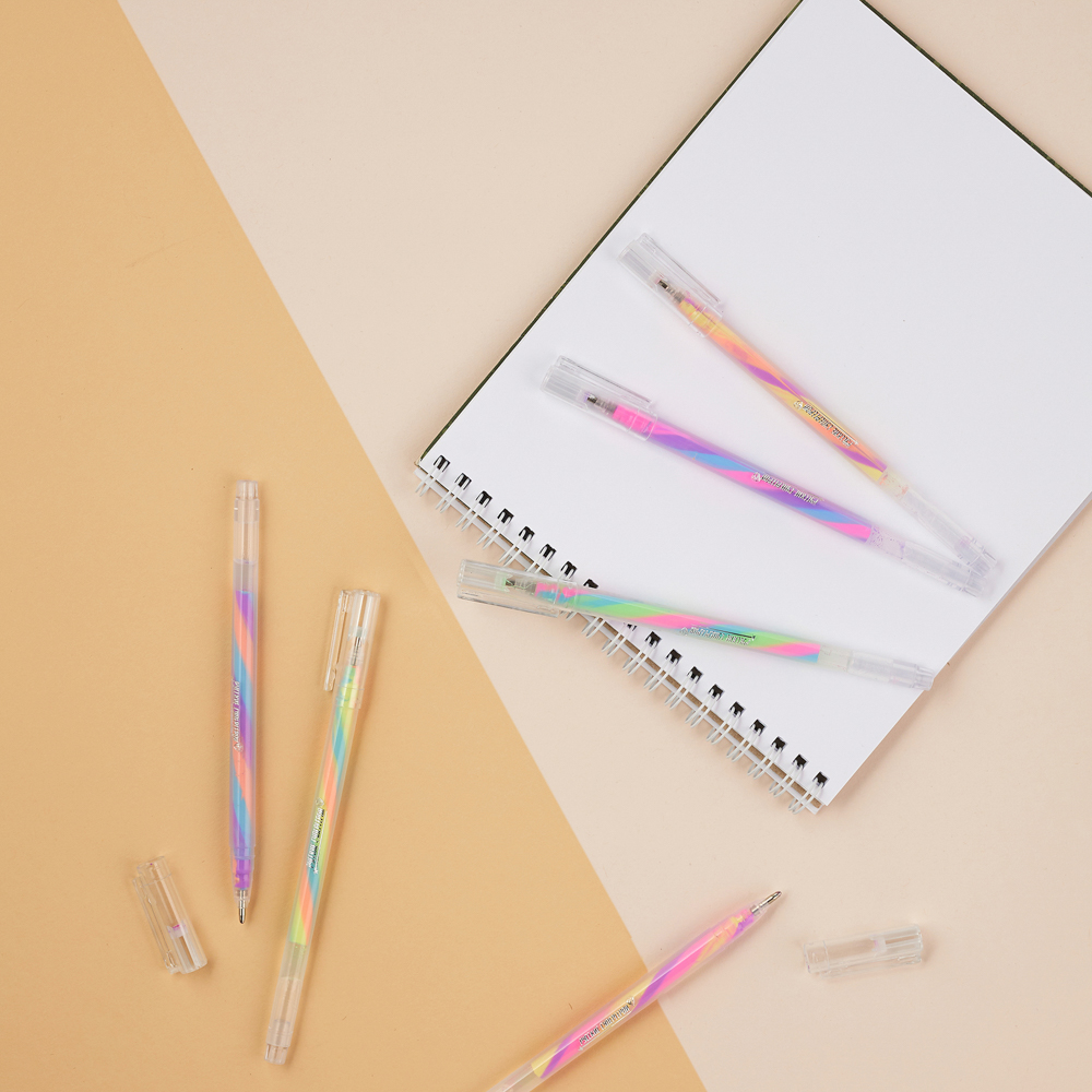 BY Русские Супергерои Набор ручек гелевых, 6шт, многоцв., флуор.чернила, 1,2мм, "Джуниор", ПВХ бокс, арт.№ 627-007