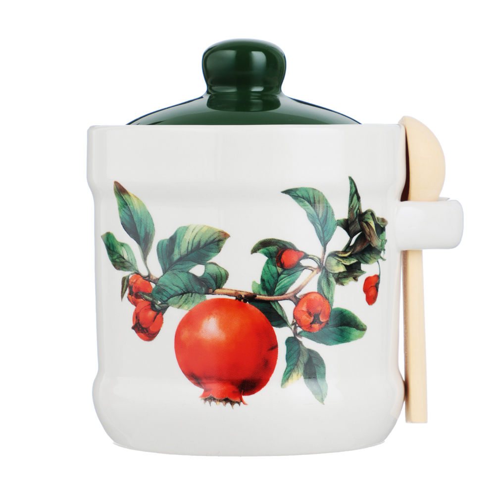 MILLIMI Гранат Сахарница, 320мл, керамика, бамбук, арт.№ 824-143