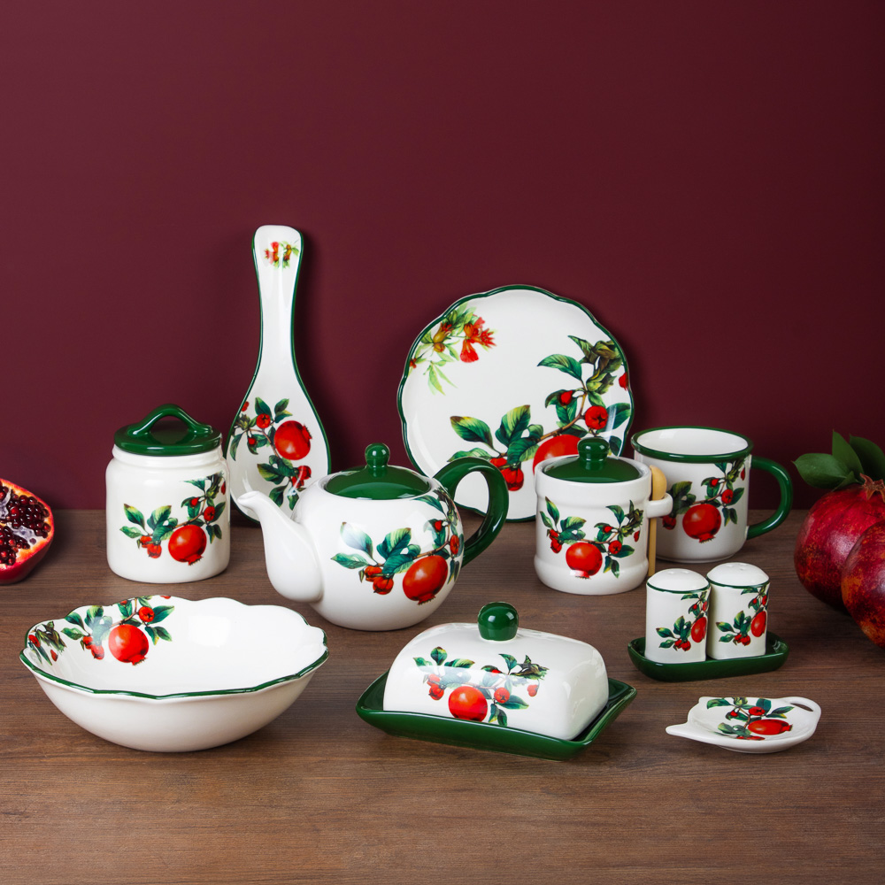 MILLIMI Гранат Сахарница, 320мл, керамика, бамбук, арт.№ 824-143