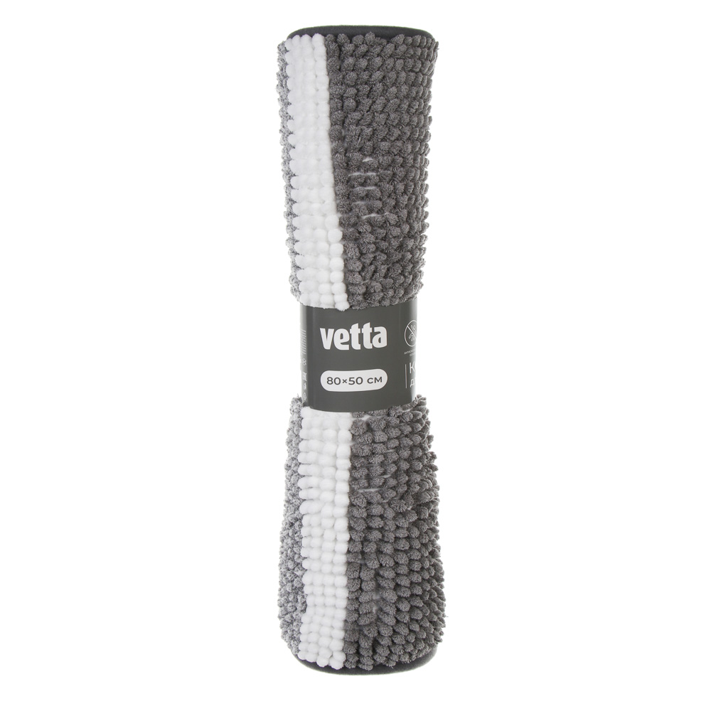 Коврик для ванной комнаты тм VETTA Soft, синель 1100г/м²,  80х50см, 2 дизайна, арт.№ 462-829