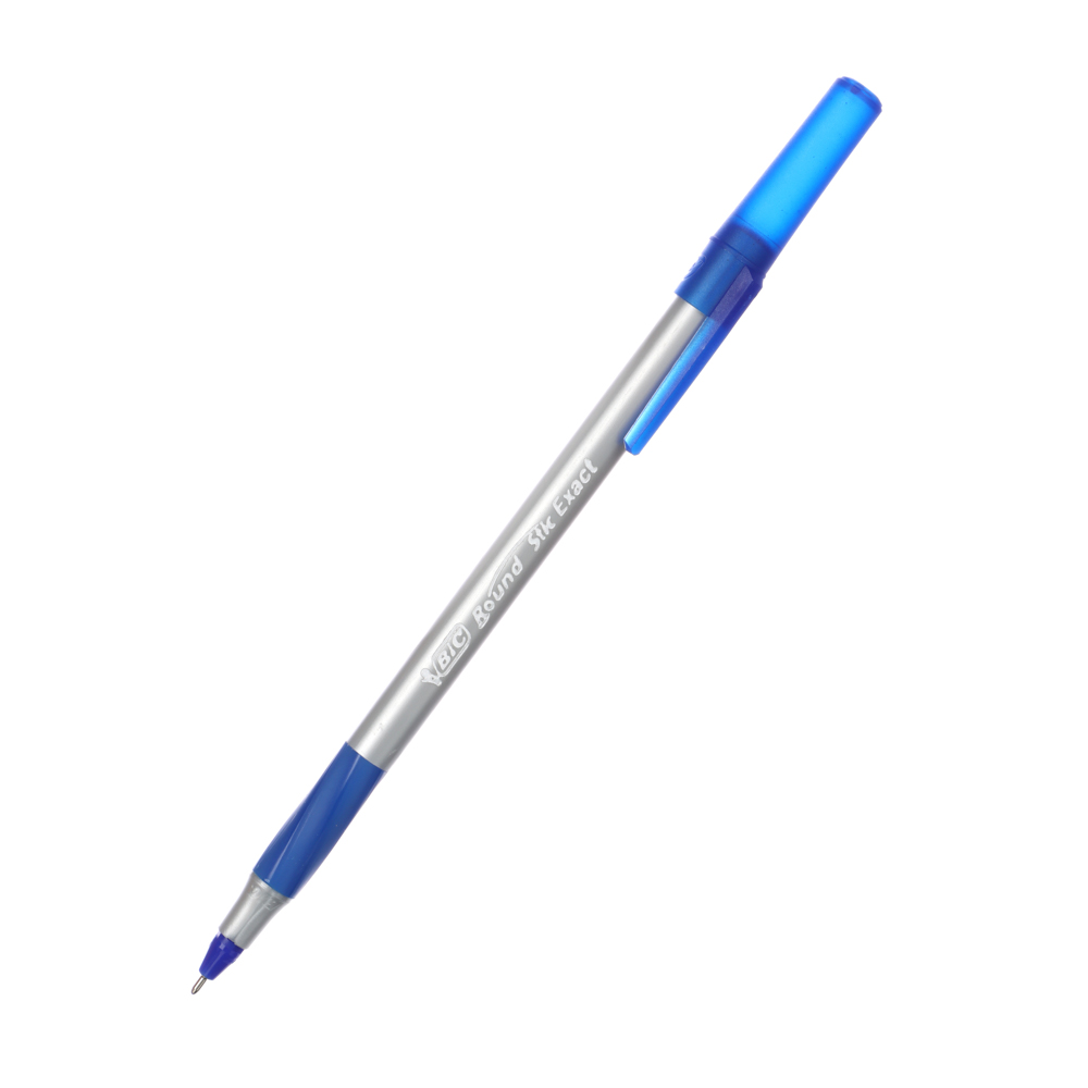 BIC Набор ручек шариковых синих "Раунд Стик Экзакт", 4шт., 0,28мм, пластик, блистер, 932857, арт.№ 627-156