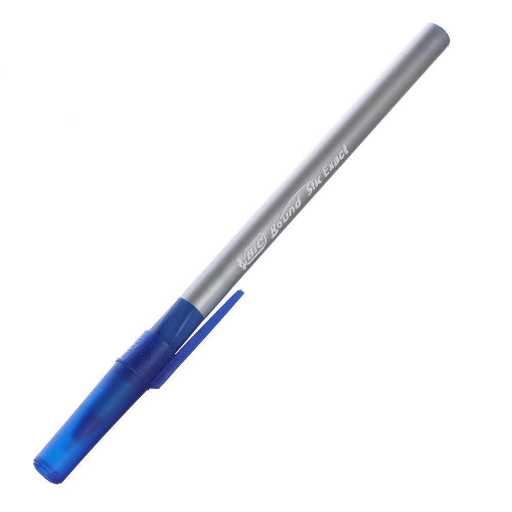 BIC Набор ручек шариковых синих "Раунд Стик Экзакт", 4шт., 0,28мм, пластик, блистер, 932857, арт.№ 627-156