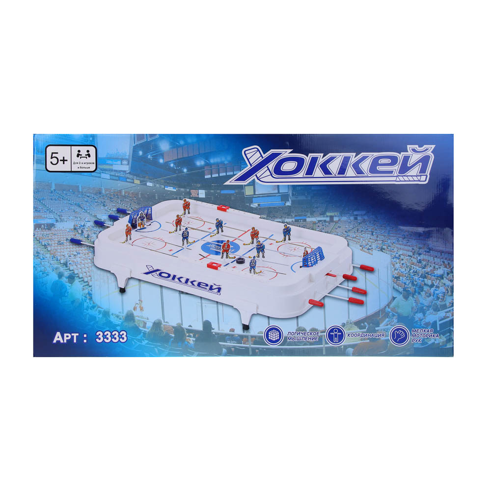 Настольная игра "Хоккей", ИГРОЛЕНД, ABS, металл, бумага, арт.№ 897-122
