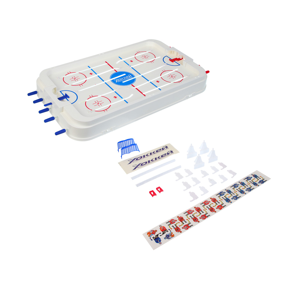 Настольная игра "Хоккей", ИГРОЛЕНД, ABS, металл, бумага, арт.№ 897-122