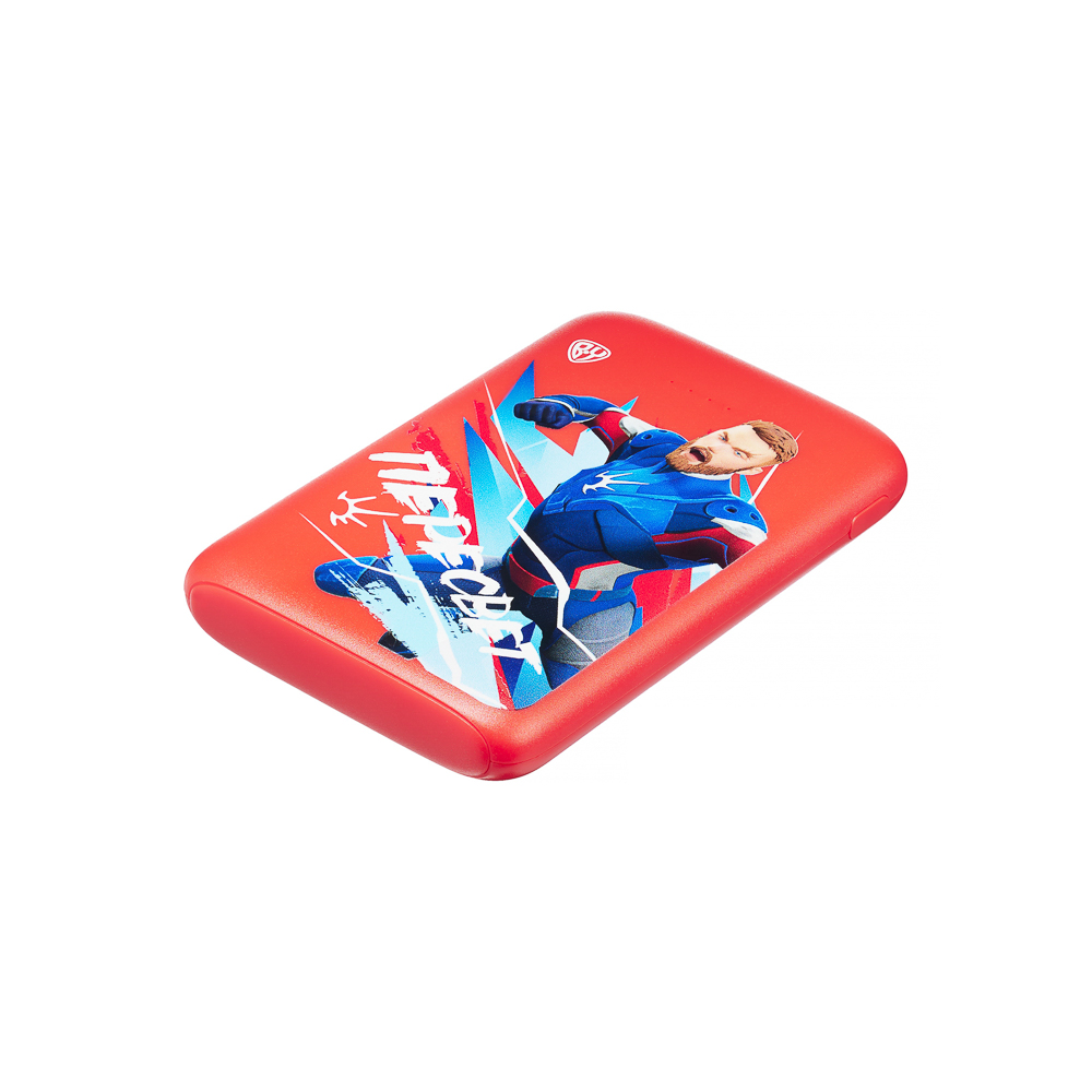 BY Аккумулятор мобильный, 5000 мАч, 2xUSB-A, 1xUSB-C,1xMicro-USB, QC+PD, 5А, Герои, ПЕРЕСВЕТ, арт.№ 031-088