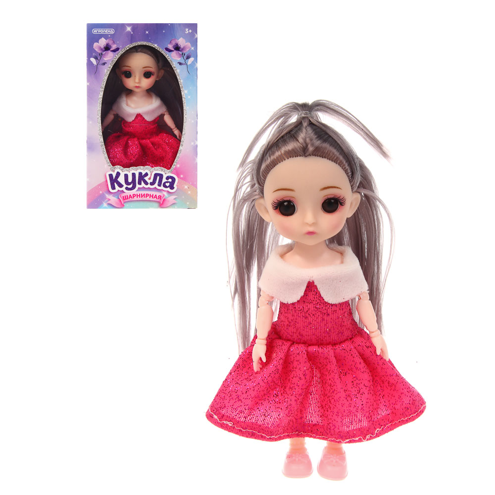 Кукла шарнирная 15 см, ABS, PP, тм ИГРОЛЕНД, арт.№ 267-977