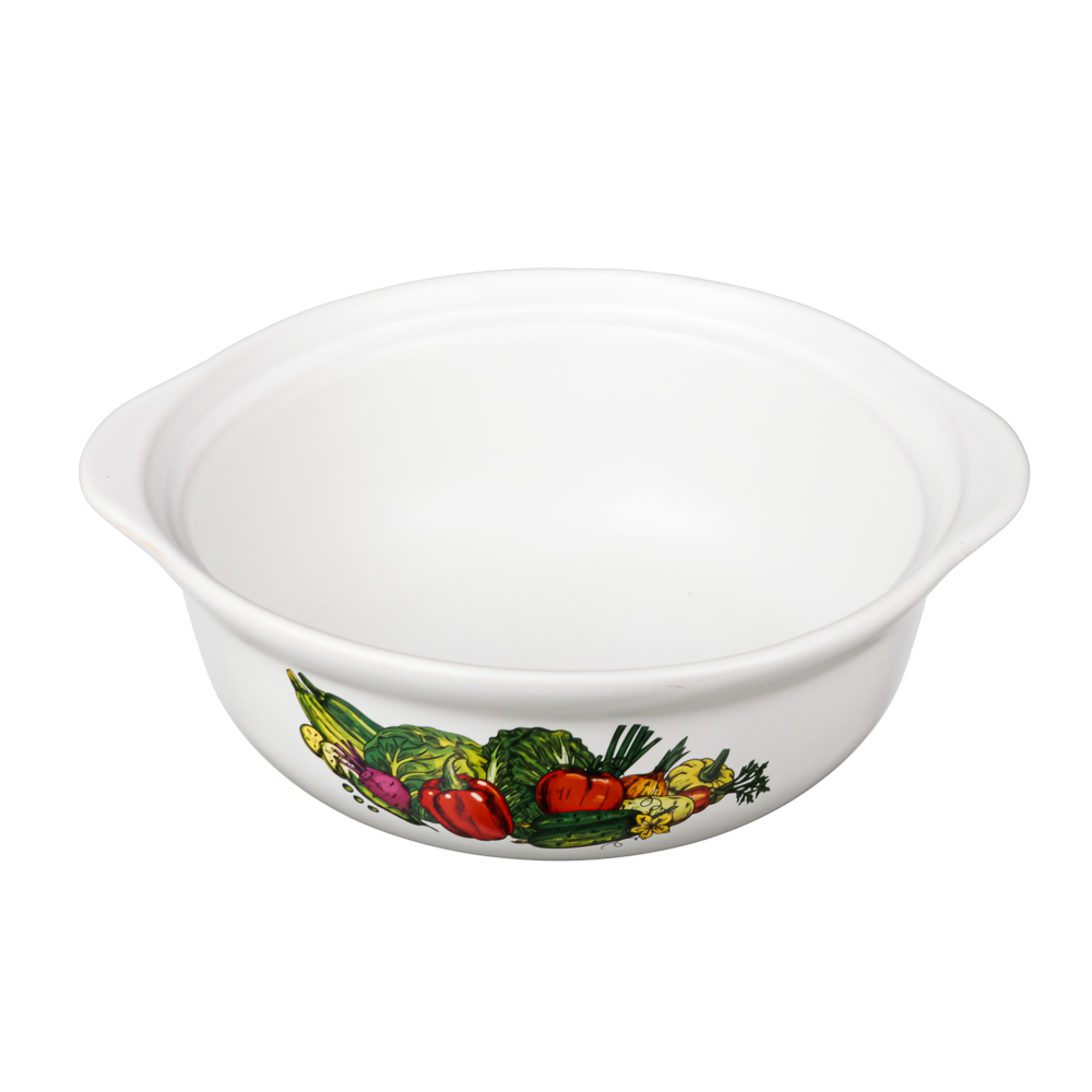 MILLIMI Аппетит Кастрюля керамическая с крышкой, 2 л, 4 дизайна, арт.№ 826-258