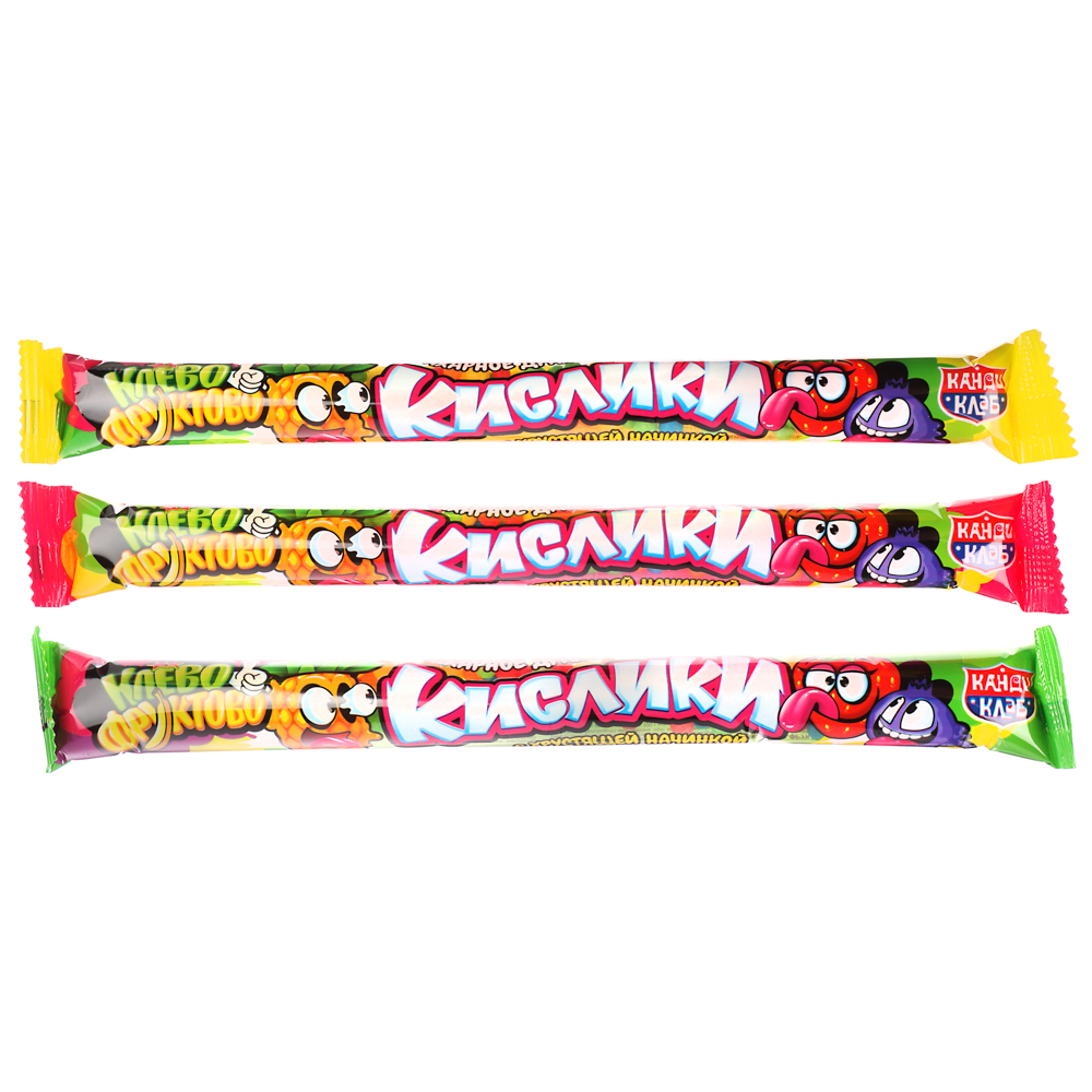 Драже сахарное с хрустящей начинкой "Кислики Клево-Фруктово" 18г, арт.№ 347-357