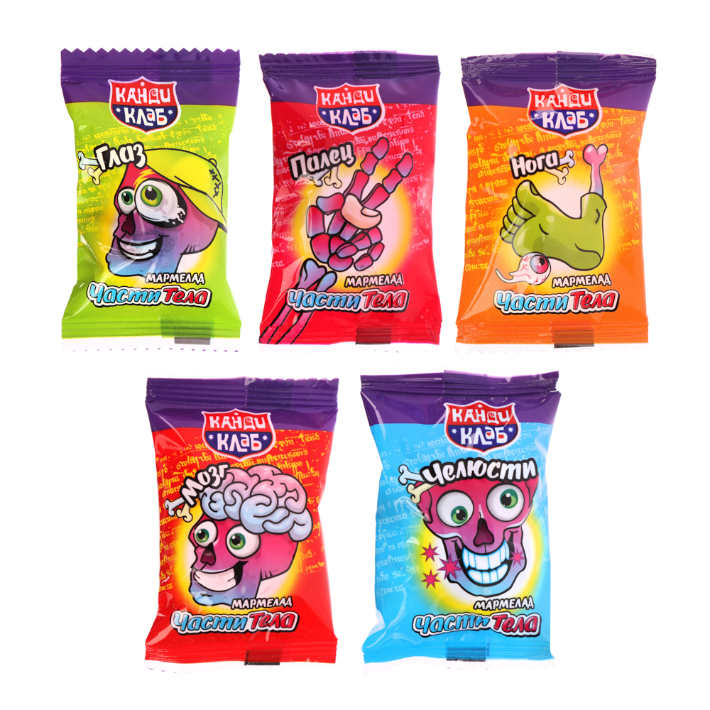 Мармелад "CRAZY GUMMY. Части тела" 10гр, арт.№ 347-359