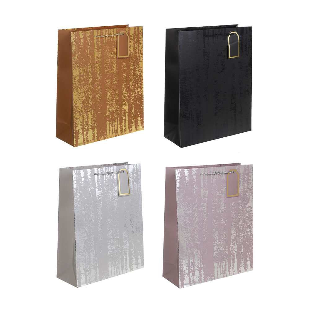 Пакет тм Fntastic подарочный, с шильдиком, 32x26x10см, тиснение, бумага, арт.11, 4 дизайна, арт.№ 507-410