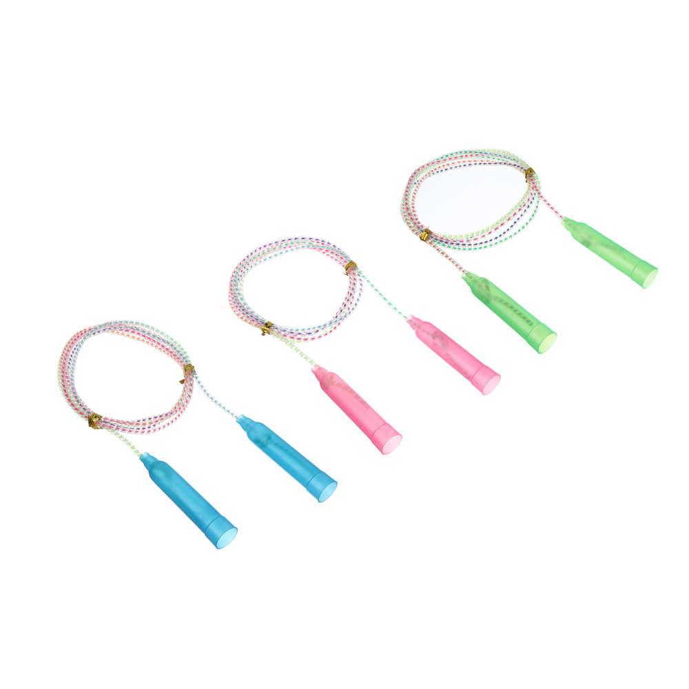 Скакалка радужная тм BY SPORT, 2,3м, d4,3мм, пластик, ПВХ, 3 цвета, арт.№ 190-029