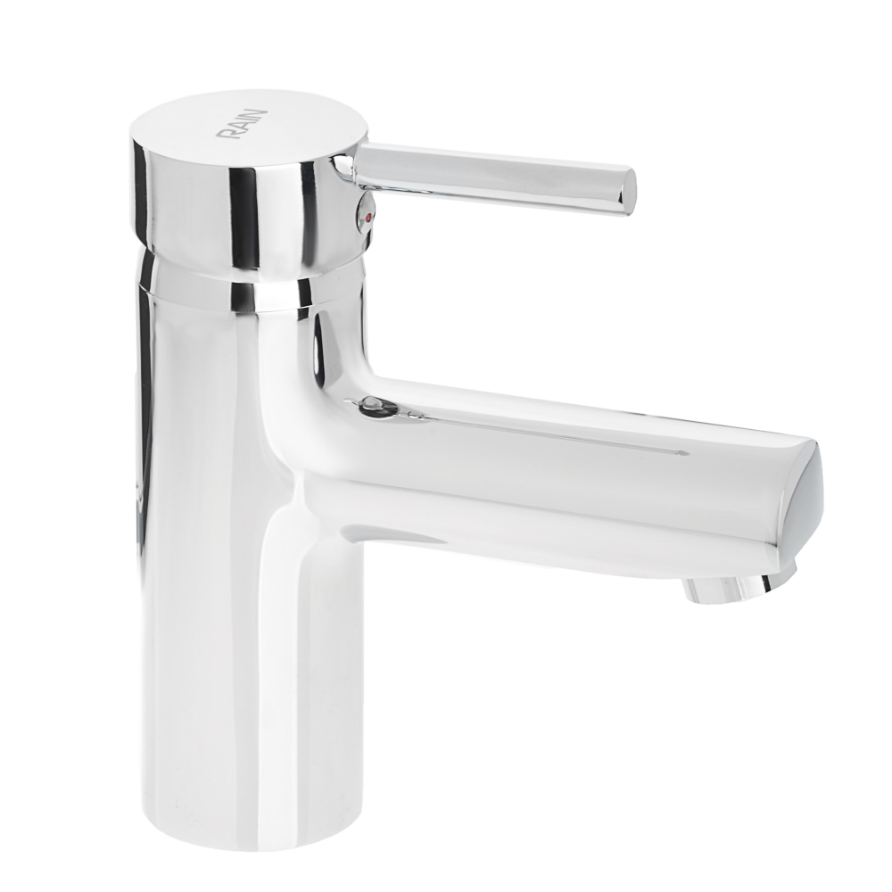 RAIN Смеситель для раковины Янтарь, однорычажный, карт. 40мм, гайка, латунь, хром, арт.№ 561-302