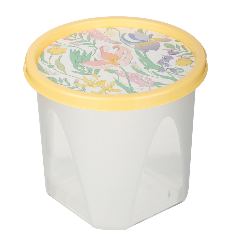 Ботаника Набор контейнеров круглых 0,6л+1,0л, пластик, 3 цвета, арт.№ 861-569