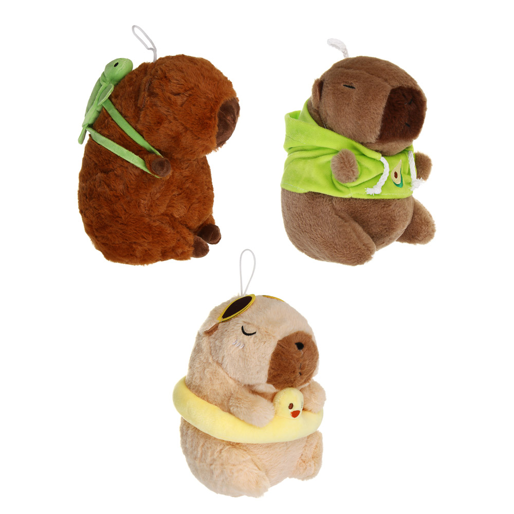 Игрушка мягкая "Капибарыш", полиэстер, ИГРОЛЕНД, 3+, 1811-09, арт.№ 264-548