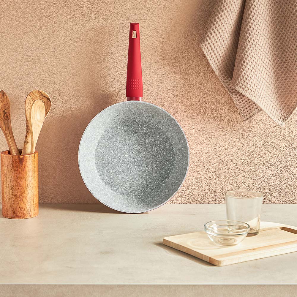 SATOSHI Верден Сотейник литой d=26см, антипригарное покрытие мрамор, индукция, арт.№ 846-464