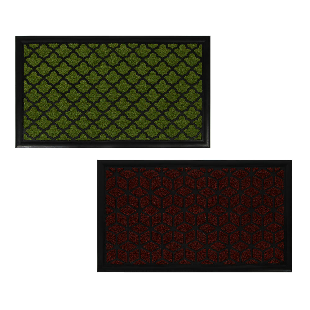 Коврик придверный тм VETTA Локус, 45x75см, полипропиленовая петля, 2 цвета, арт.№ 466-409