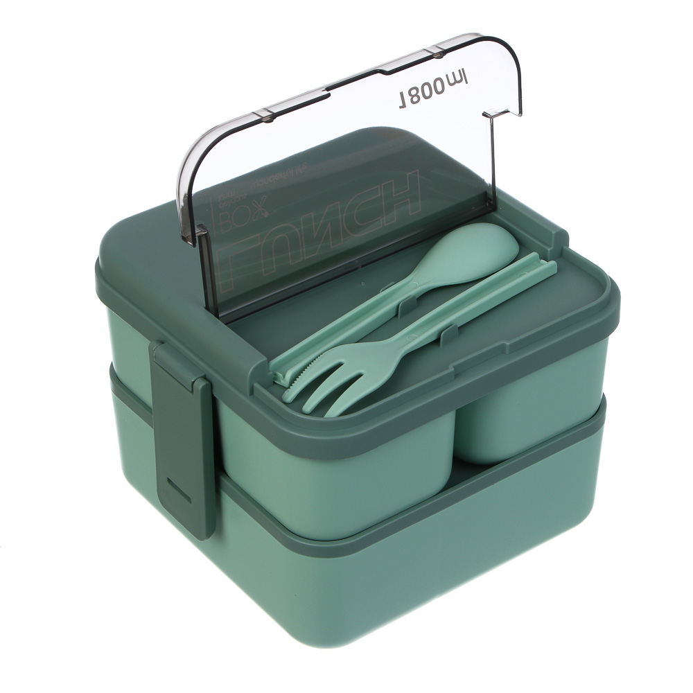 Ланч-бокс двухуровневый, премиум, полипропилен, арт.№ 861-522