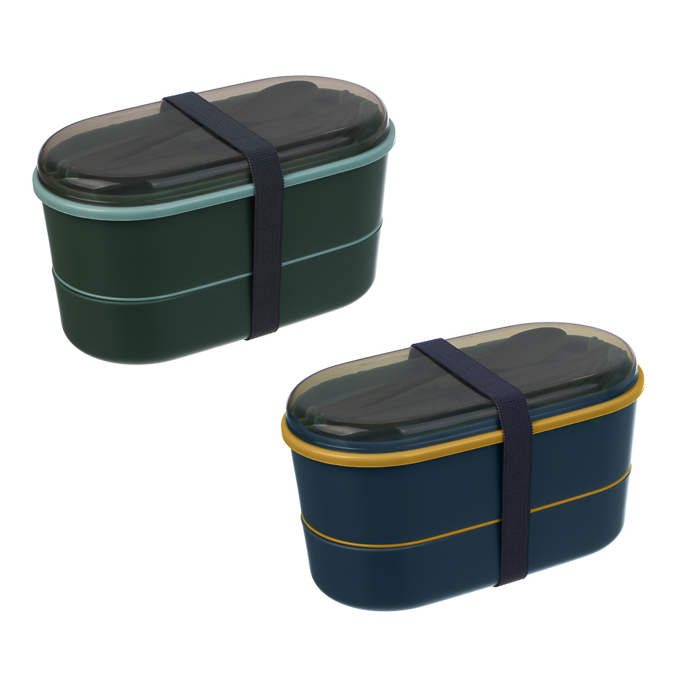 Ланч-бокс двухуровневый, полипропилен, арт.№ 861-523