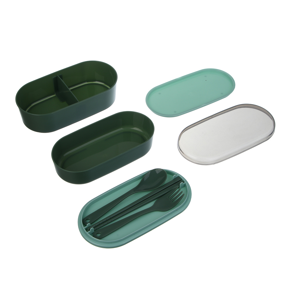 Ланч-бокс двухуровневый, полипропилен, арт.№ 861-523