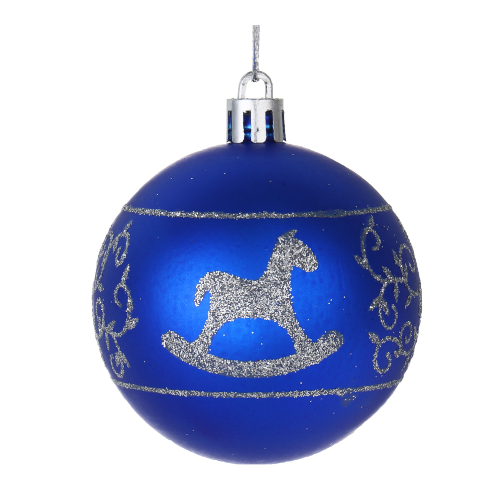 СНОУ БУМ Набор шаров 6 см, 18 шт, пластик, глиттер, 26-127, арт.№ 309-066