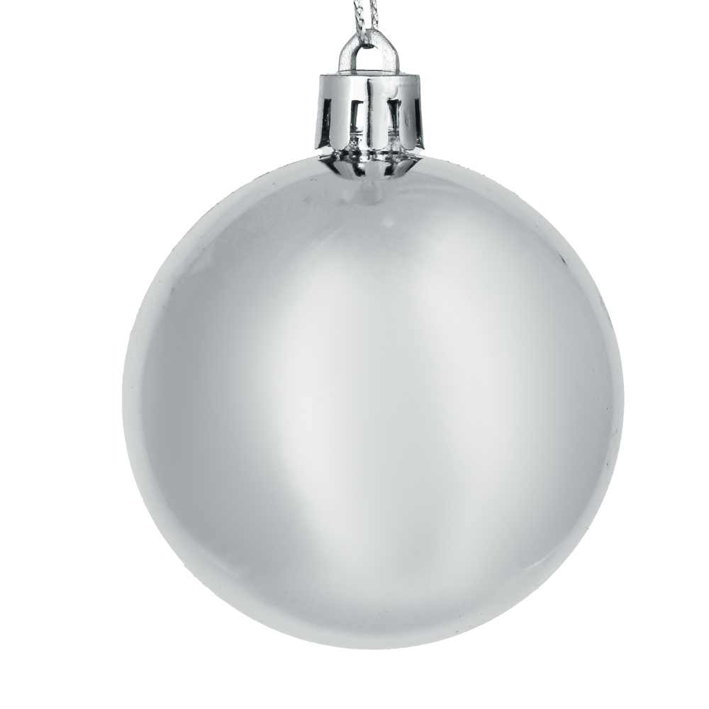 СНОУ БУМ Набор шаров 6 см, 18 шт, пластик, глиттер, 26-127, арт.№ 309-066