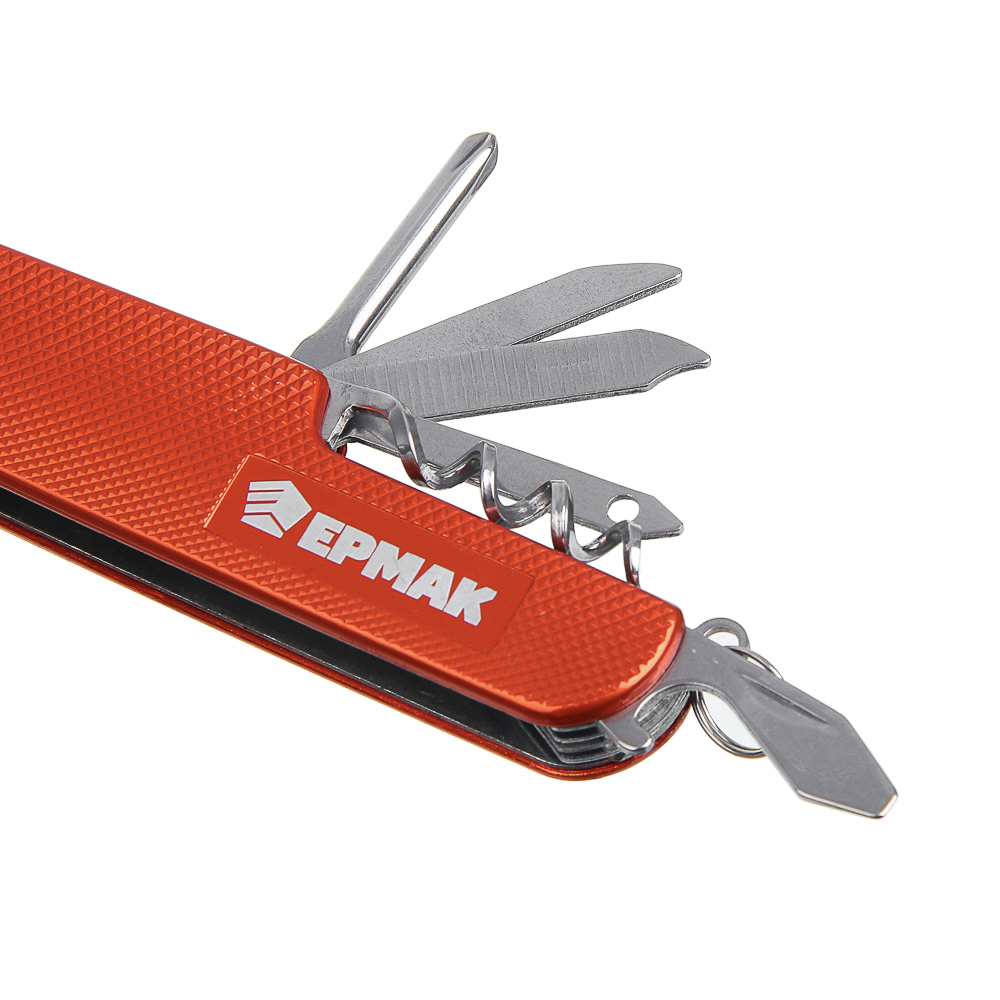 Нож перочинный тм ЕРМАК, 15см, многофункциональный, нержавеющая  сталь, арт.№ 118-136