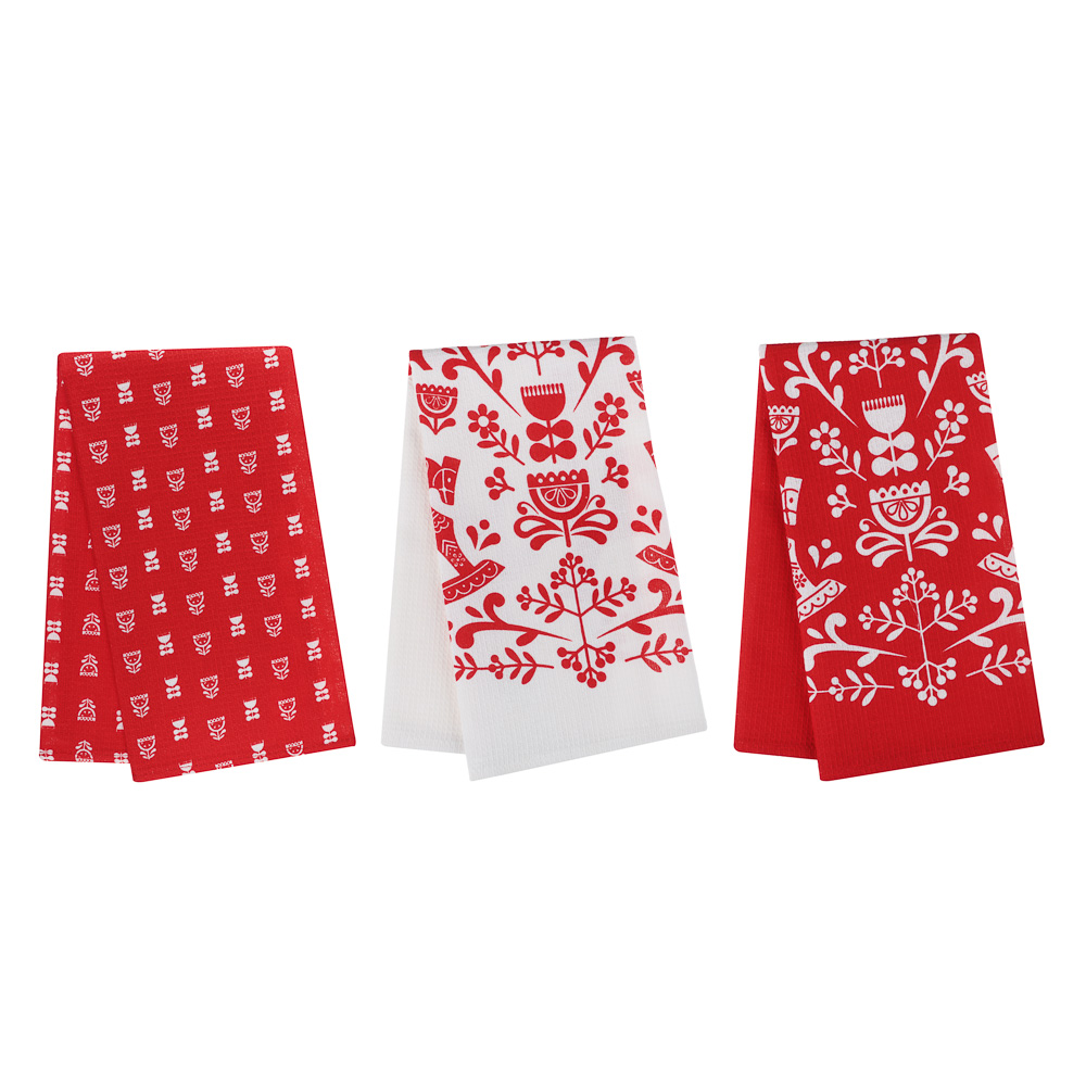 PROVANCE Красный конь Полотенце кухонное в наборе 3шт, 45х60см, 100% хлопок, арт.№ 492-270