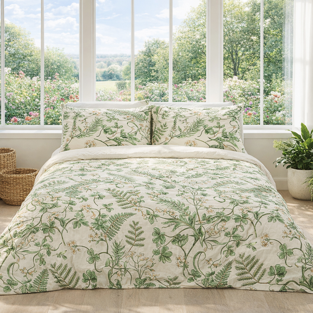 PROVANCE Мосс Комплект постельного белья евро (4 предмета), бязь, 2 дизайна, арт.№ 421-386