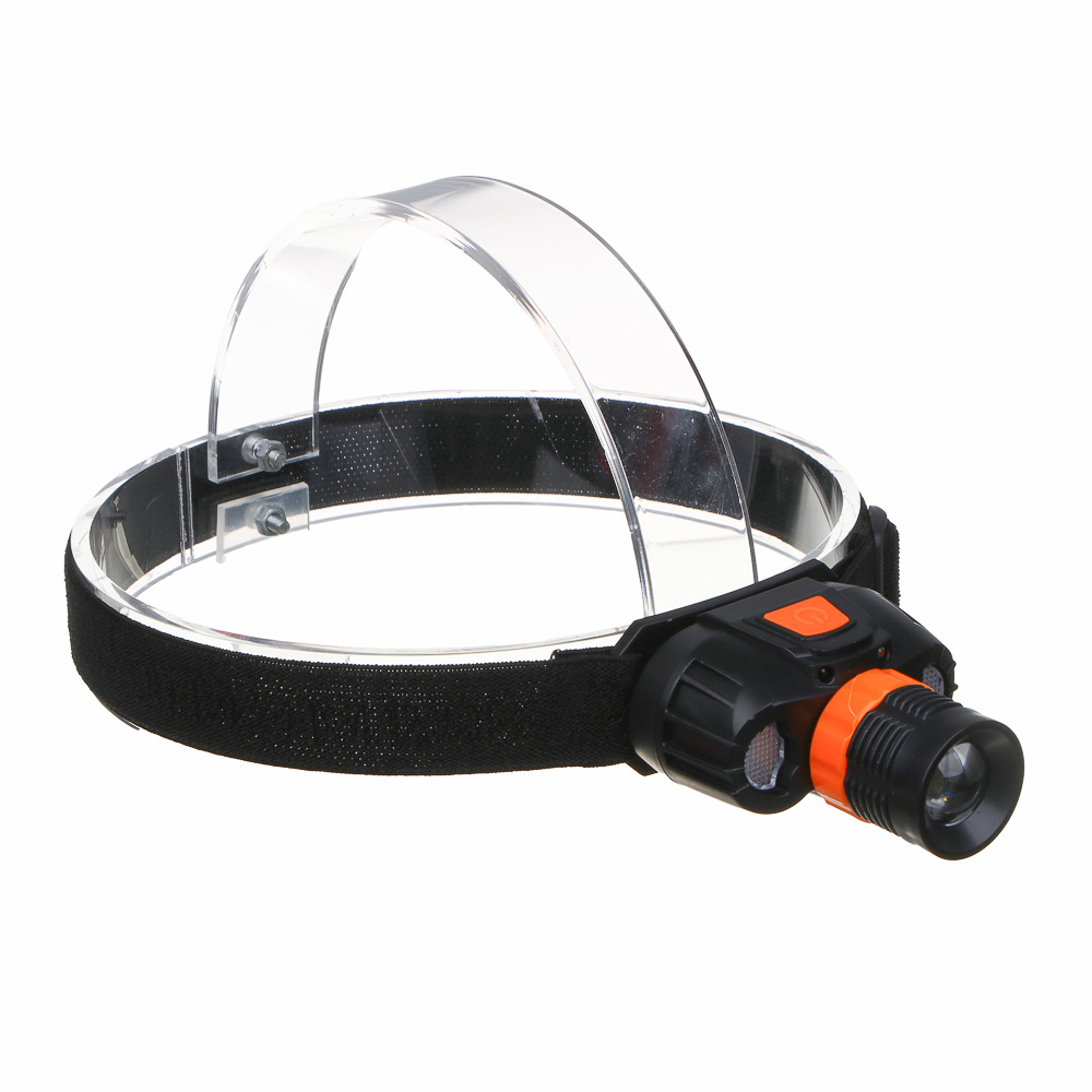 ЕРМАК Фонарь налобный, LED+COB, 6 режимов, 800мАч, Type-C, 73х70х36 мм, пластик, красный свет, арт.№ 225-023