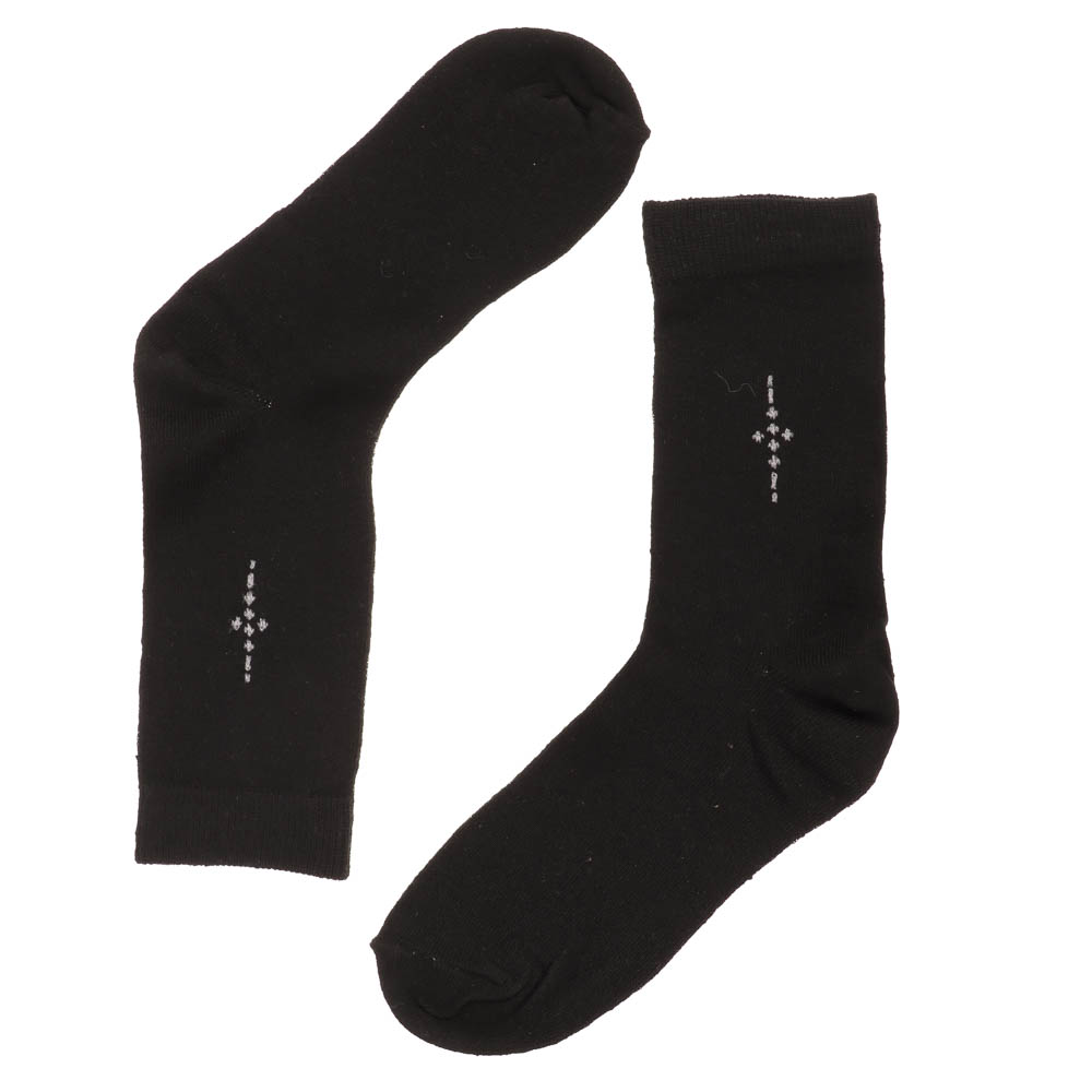 Носки мужские классика, 50% хлопок, 27% полиэстер, 20% лайкра, 3% латекс, р.40-44, R009, арт.№ 019-519